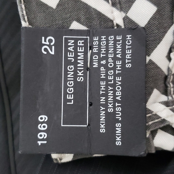 NEW Gap 1969 Geometric Print Legging Jeans Skimmer 25 Retro Summer Vacation RARE - Picture 6 of 16